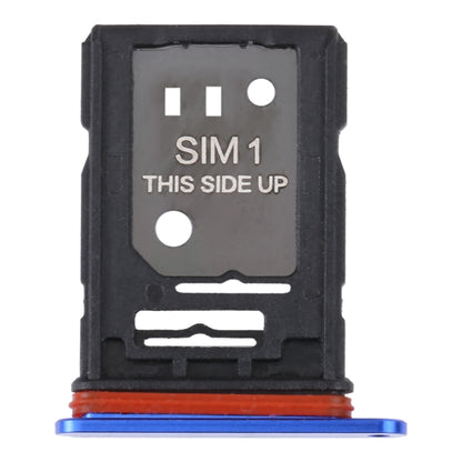 For TCL 10 Plus Original SIM Card Tray + SIM / Micro SD Card Tray (Blue) - Repair & Spare Parts by buy2fix | Online Shopping UK | buy2fix