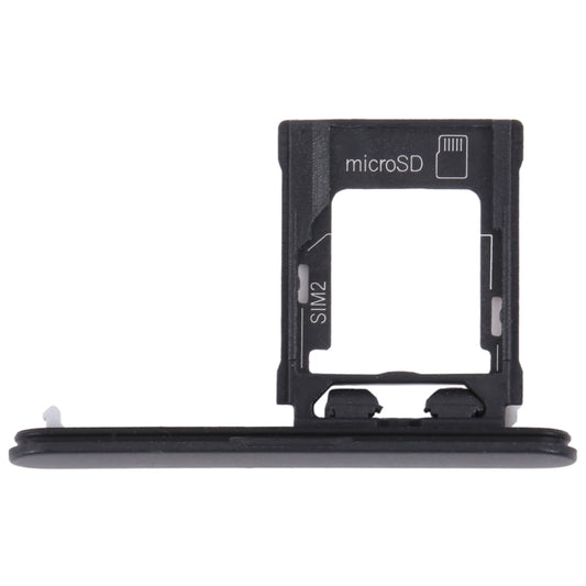 For Sony Xperia XZ1 Compact Original SIM Card Tray + Micro SD Card Tray (Black) - Repair & Spare Parts by buy2fix | Online Shopping UK | buy2fix