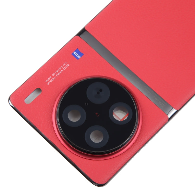 For vivo X90 Pro Original Battery Back Cover with Camera Lens Cover(Red) -  by buy2fix | Online Shopping UK | buy2fix