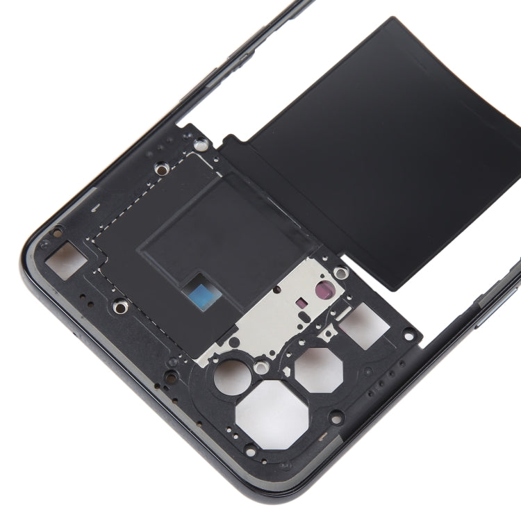 For OPPO Reno5 5G Original Middle Frame Bezel Plate (Black) - Frame Bezel Plate by buy2fix | Online Shopping UK | buy2fix