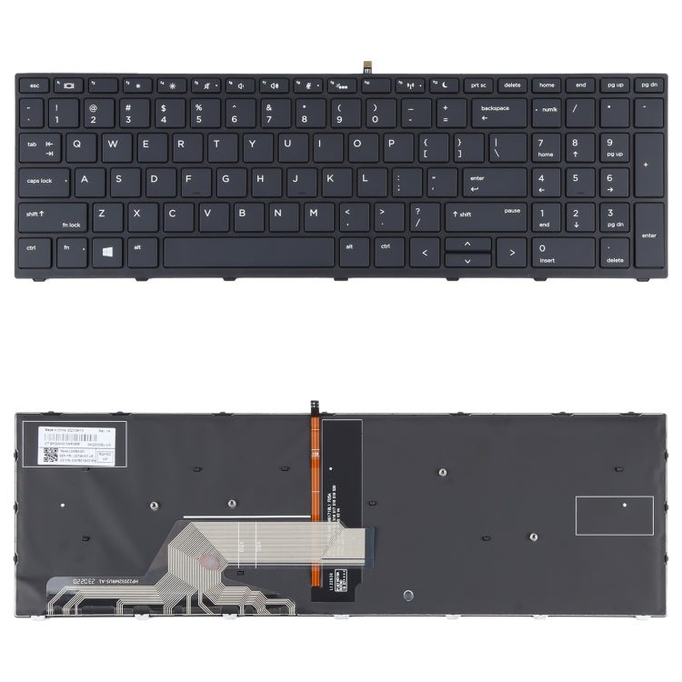 For HP Probook 450 G5 455 G5 470 G5 650 G4 650 G5 US Version Keyboard with Backlight (Black) - Replacement Keyboards by buy2fix | Online Shopping UK | buy2fix