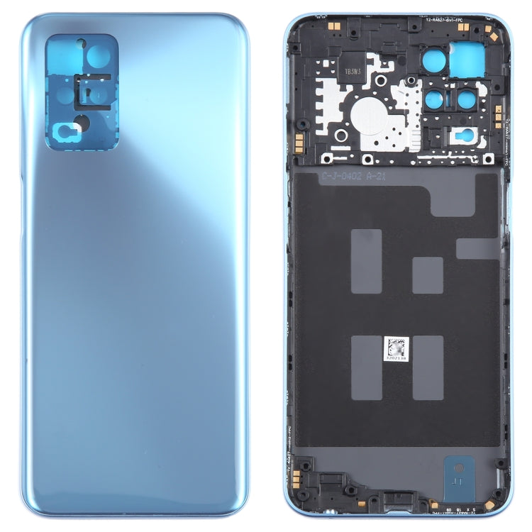 For Realme V13 Original Battery Back Cover with Middle Frame(Blue) - Back Cover by buy2fix | Online Shopping UK | buy2fix