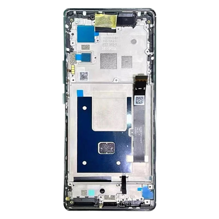 AMOLED LCD Screen For ZTE Axon 40 Pro A2023 Digitizer Full Assembly with Frame(Black) - For ZTE by buy2fix | Online Shopping UK | buy2fix