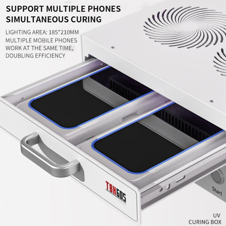 TBK 605 100W Mini UV Curing Lamp Box 48 LEDs Curved Surface Screen UV Curing Box, US Plug - Others by TBK | Online Shopping UK | buy2fix