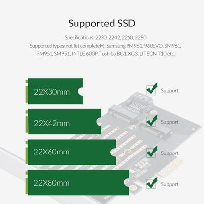 ORICO PDM2 M.2 NVME to PCI-E 3.0 X4 Expansion Card - Add-on Cards by ORICO | Online Shopping UK | buy2fix