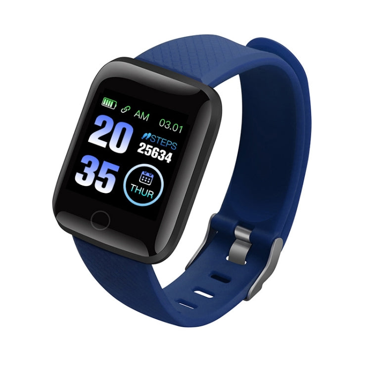 116plus 1.3 inch Color Screen Smart Bracelet IP67 Waterproof, Support Call Reminder/ Heart Rate Monitoring /Blood Pressure Monitoring/ Sleep Monitoring/Excessive Sitting Reminder/Blood Oxygen Monitoring(Blue) - Smart Wear by buy2fix | Online Shopping UK | buy2fix