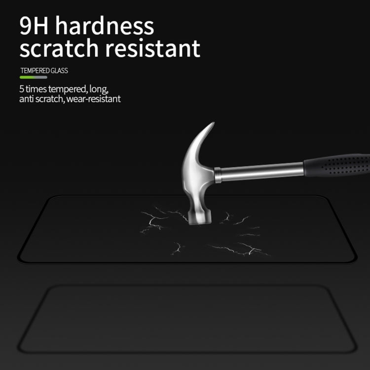 For OPPO A73 5G PINWUYO 9H 2.5D Full Screen Tempered Glass Film(Black) - OPPO Tempered Glass by PINWUYO | Online Shopping UK | buy2fix