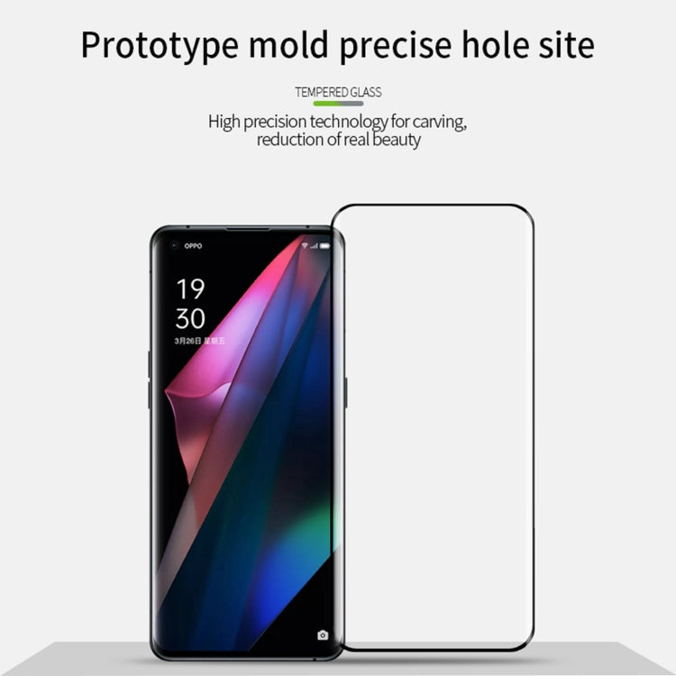 For OPPO Find X3 / 3X Pro PINWUYO 9H 3D Hot Bending Tempered Glass Film(Black) -  by PINWUYO | Online Shopping UK | buy2fix