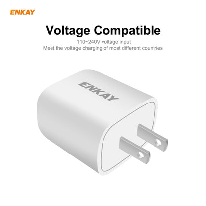 ENKAY Hat-Prince 20W PD Type-C + QC 3.0 USB Fast Charging Travel Charger Power Adapter with Fast Charge Data Cable, US Plug(With Micro USB Cable) - Apple Accessories by ENKAY | Online Shopping UK | buy2fix