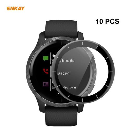 For Venu 2 / Vivoactive 4 45mm 10 PCS ENKAY Hat-Prince 3D Full Screen Soft PC Edge + PMMA HD Screen Protector Film - Screen Protector by ENKAY | Online Shopping UK | buy2fix