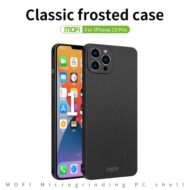 For iPhone 13 Pro MOFI Fandun Series Frosted PC Ultra-thin All-inclusive Protective Case (Green) - iPhone 13 Pro Cases by MOFI | Online Shopping UK | buy2fix