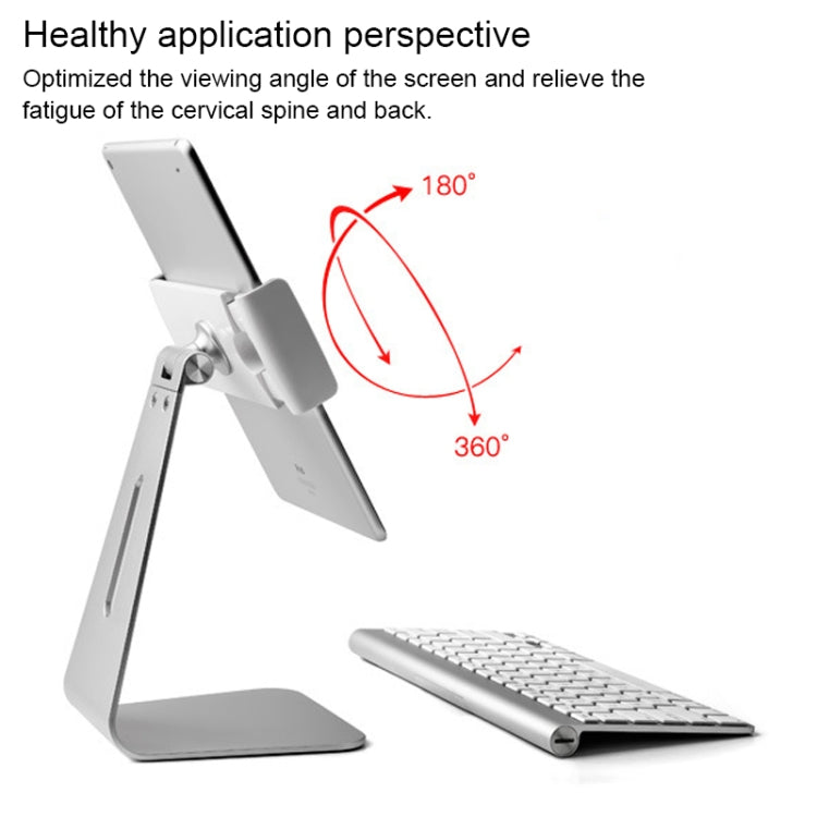 AP-7S 7-13 inch Universal Tablet PC Aluminum Alloy 360 Rotation Desktop Stand - Computer & Networking by buy2fix | Online Shopping UK | buy2fix