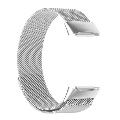 Milano Magnetic Metal Watch Band for Fitbit Charge 5(Silver) - Smart Wear by buy2fix | Online Shopping UK | buy2fix