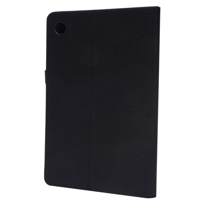 For Samsung Galaxy Tab A8 10.5 2021 Horizontal Flip Fabric PU Leather Tablet Case with Card Slots & Holder(Black) - Samsung Accessories by buy2fix | Online Shopping UK | buy2fix