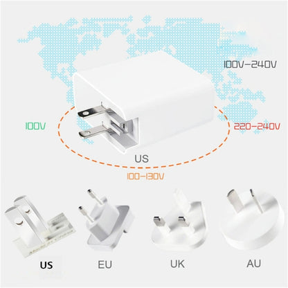 A6 PD 65W USB-C / Type-C + QC3.0 USB Laptop Adapter + 1.8m USB-C / Type-C to MagSafe 1 / L Data Cable Set for MacBook Series, US Plug + EU Plug + AU Plug + UK Plug - Cable & Adapter by buy2fix | Online Shopping UK | buy2fix