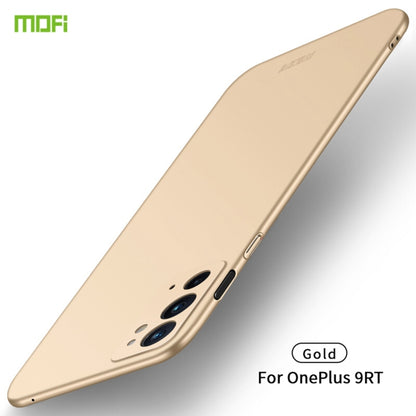 For OnePlus 9RT 5G MOFI Frosted PC Ultra-thin Hard Phone Case(Gold) - OnePlus Cases by MOFI | Online Shopping UK | buy2fix