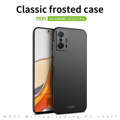 For Xiaomi Mi 11T / 11T Pro MOFI Frosted PC Ultra-thin Hard Phone Case(Black) - Xiaomi Accessories by MOFI | Online Shopping UK | buy2fix