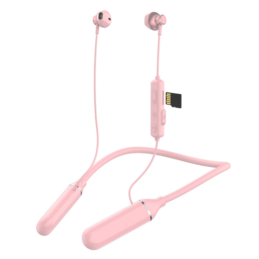 K1688 Neck-mounted Noise Cancelling IPX5 Sports Bluetooth Headphone(Pink) - Neck-mounted Earphone by OneDer | Online Shopping UK | buy2fix