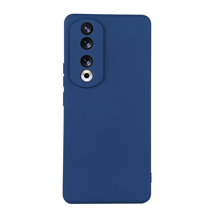 For Honor 90 ENKAY Liquid Silicone Soft Shockproof Phone Case(Dark Blue) - Honor Cases by ENKAY | Online Shopping UK | buy2fix