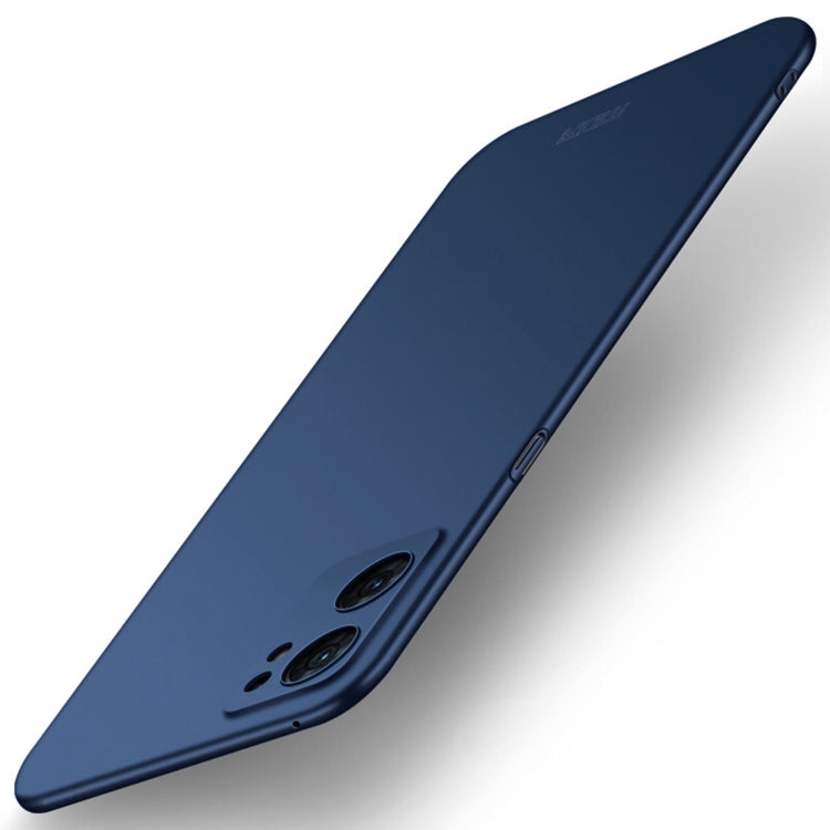 For OPPO Find X5 Lite / Reno7 Global MOFI Frosted PC Ultra-thin Hard Case(Blue) - OPPO Cases by MOFI | Online Shopping UK | buy2fix