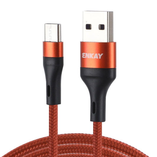 ENKAY ENK-CB119 1m USB 3.0 to USB-C / Type-C 5A Super Fast Charging Sync Data Cable(Orange) -  by ENKAY | Online Shopping UK | buy2fix