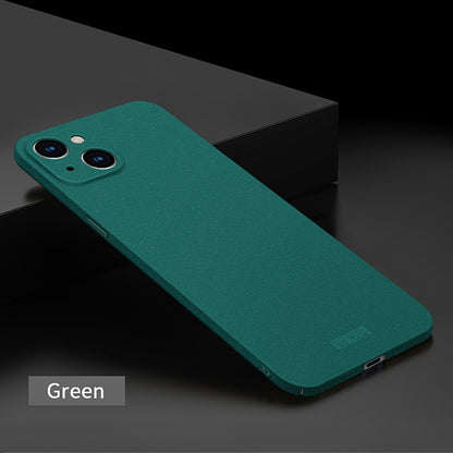 For iPhone 14 MOFI Fandun Series Frosted PC Ultra-thin Phone Case(Green) - iPhone 14 Cases by MOFI | Online Shopping UK | buy2fix