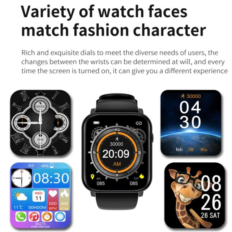 Q28 1.8 inch Color Screen Smart Watch,Support Heart Rate Monitoring / Blood Pressure Monitoring(Black) - Smart Wear by buy2fix | Online Shopping UK | buy2fix