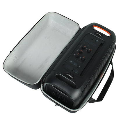 For JBL Partybox on-the-GO Bluetooth Speaker Carry Bag Storage Box Case(Black + Orange) - Protective Case by buy2fix | Online Shopping UK | buy2fix