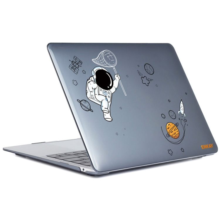 For MacBook Air 13.3 2018 A1932 ENKAY Hat-Prince 3 in 1 Spaceman Pattern Laotop Protective Crystal Case with TPU Keyboard Film / Anti-dust Plugs, Version:EU(Spaceman No.2) - MacBook Air Cases by ENKAY | Online Shopping UK | buy2fix