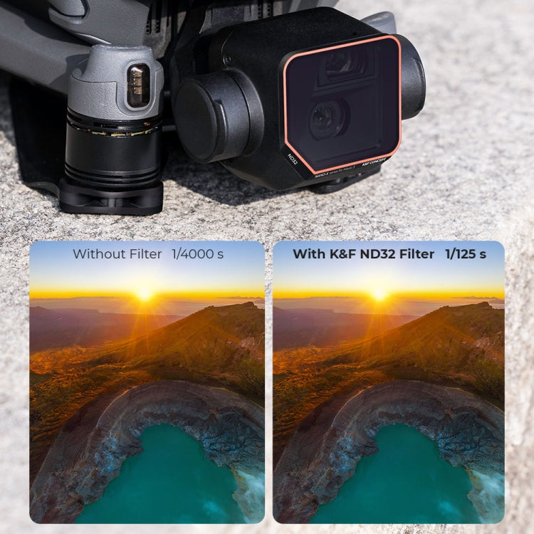 For DJI Mavic 3 K&F Concept SKU.1891 4 in 1 Lens Filter ND4 ND8 ND16 ND32 Filter Kits - DJI & GoPro Accessories by K&F | Online Shopping UK | buy2fix