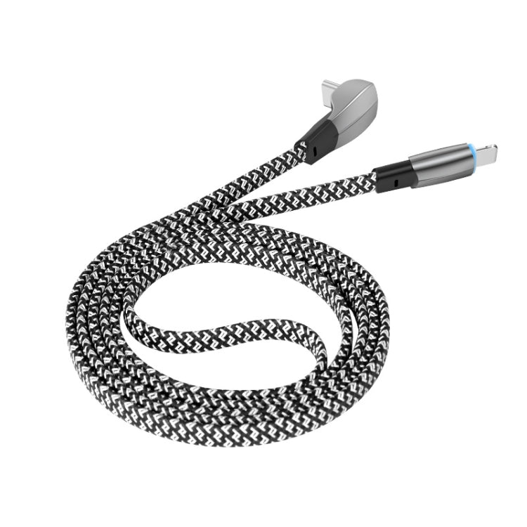 ENKAY Hat-Prince 30W USB C / Type-C to Apple 8 Pin 3A Fast Charging Data Weave Cable, Length:1m - Cable & Adapter by ENKAY | Online Shopping UK | buy2fix