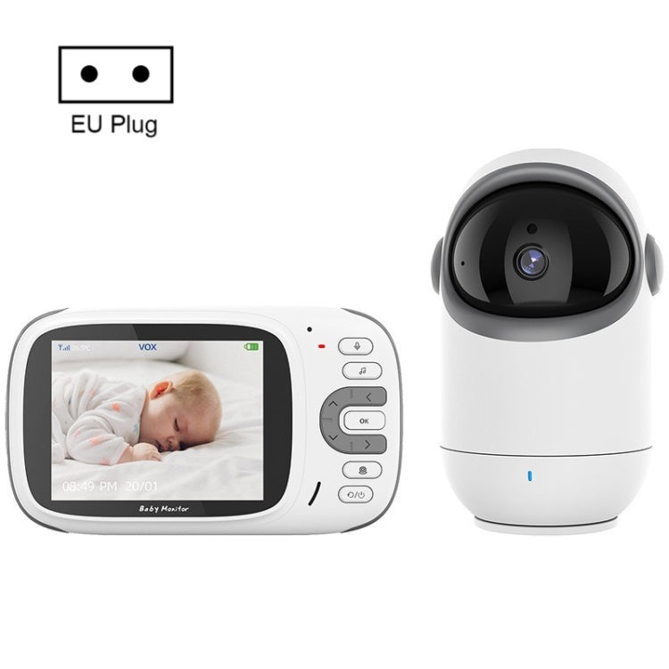 VB802 3.2 inch Baby Monitor Wireless Digital Video Rotating Camera(EU Plug) - Security by buy2fix | Online Shopping UK | buy2fix