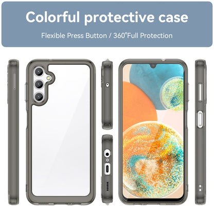 For Samsung Galaxy A14 4G Colorful Series Acrylic + TPU Phone Case(Transparent Grey) - Galaxy Phone Cases by buy2fix | Online Shopping UK | buy2fix