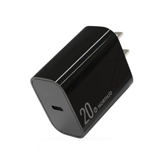 NORTHJO NOPD2001 PD 20W USB-C / Type-C Single Port Fast Charger, Plug Type:US Plug(Black) - USB Charger by NORTHJO | Online Shopping UK | buy2fix