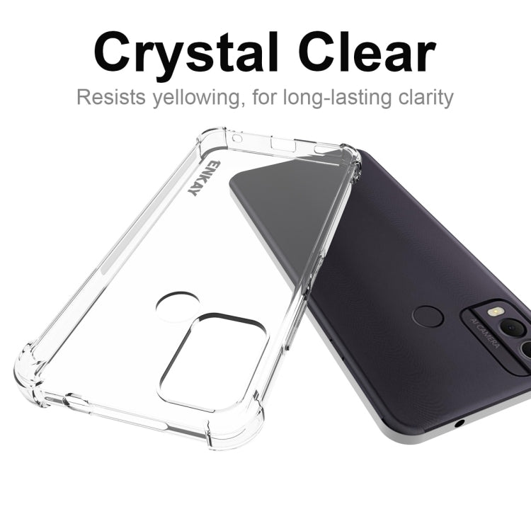 For Nokia C22 4G ENKAY Clear TPU Shockproof Anti-slip Phone Case - Nokia Cases by ENKAY | Online Shopping UK | buy2fix