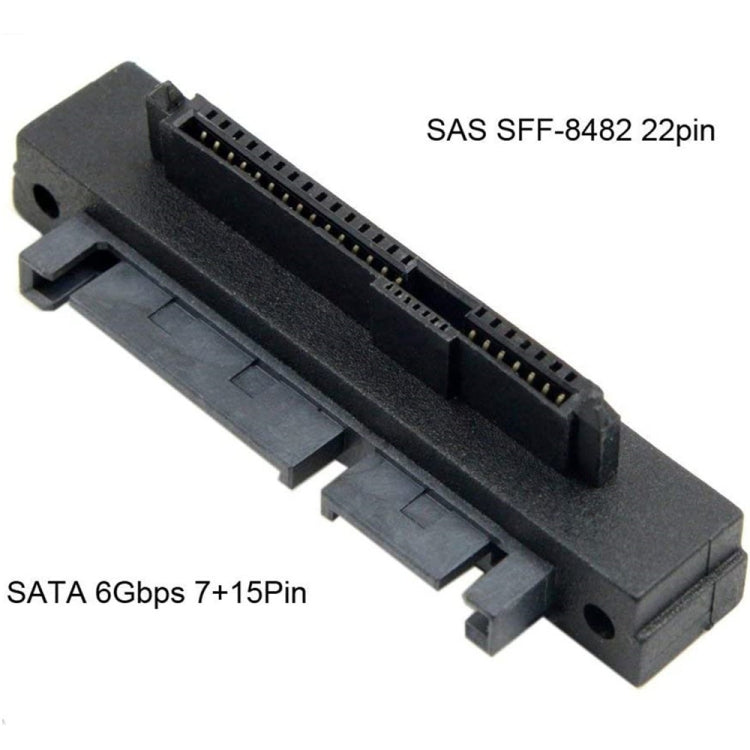 JUNSUNMAY SAS 22 Pin to 7 Pin + 15 Pin SATA Hard Disk Drive Raid Adapter - eSATA & SATA & IDE by JUNSUNMAY | Online Shopping UK | buy2fix