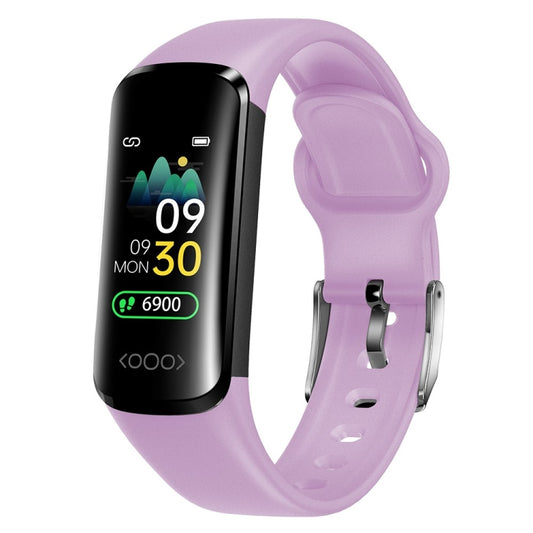 TK30 0.96 inch Color Screen Smart Watch,Support Heart Rate / Blood Pressure / Blood Oxygen / Blood Glucose Monitoring(Purple) - Smart Wristbands by buy2fix | Online Shopping UK | buy2fix