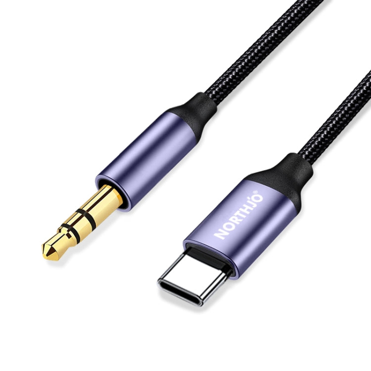 NORTHJO UTM03 Type-C to 3.5mm Audio Aux Jack Headphone Cable, Length:1.5m - Video & Audio Cable by NORTHJO | Online Shopping UK | buy2fix