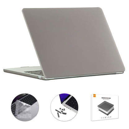 For MacBook Air 15.3 A2941 ENKAY US Version 3 in 1 Matte Protective Case with TPU Keyboard Film & Anti-dust Plugs(Grey) - MacBook Air Cases by ENKAY | Online Shopping UK | buy2fix