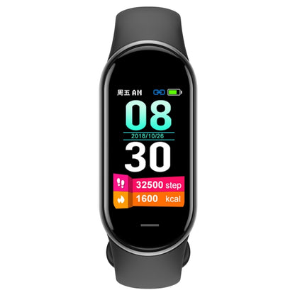 M8 1.14 inch IP68 Waterproof Color Screen Smart Watch,Support  Heart Rate / Blood Pressure / Blood Oxygen / Blood Sugar Monitoring(Black) - Smart Wristbands by buy2fix | Online Shopping UK | buy2fix