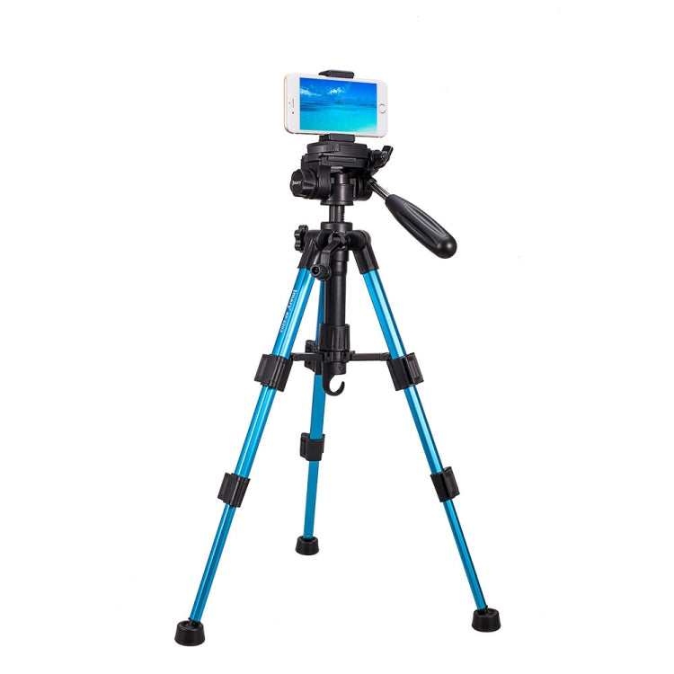 JMARY KP-2203 Portable Aluminum Alloy Telescopic SLR Camera Phone Photography Tripod(Blue) - Tripods by Jmary | Online Shopping UK | buy2fix