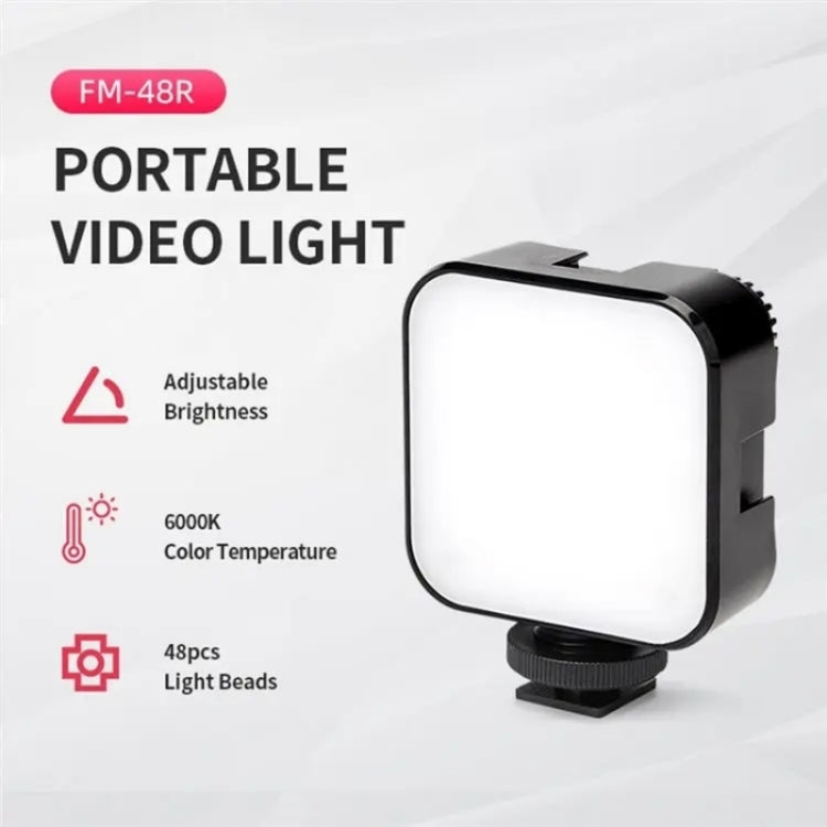 JMARY FM-48R Dimmable Photography LED Fill Light Portable Mini Camera Phone Fill Light -  by Jmary | Online Shopping UK | buy2fix