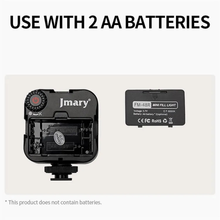 JMARY FM-48R Dimmable Photography LED Fill Light Portable Mini Camera Phone Fill Light -  by Jmary | Online Shopping UK | buy2fix