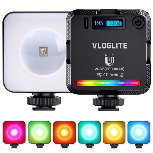 VLOGLITE W-S6 Magnetic Mini Full Color RGB LED Camera Light Sunset Atmosphere Lamp -  by buy2fix | Online Shopping UK | buy2fix