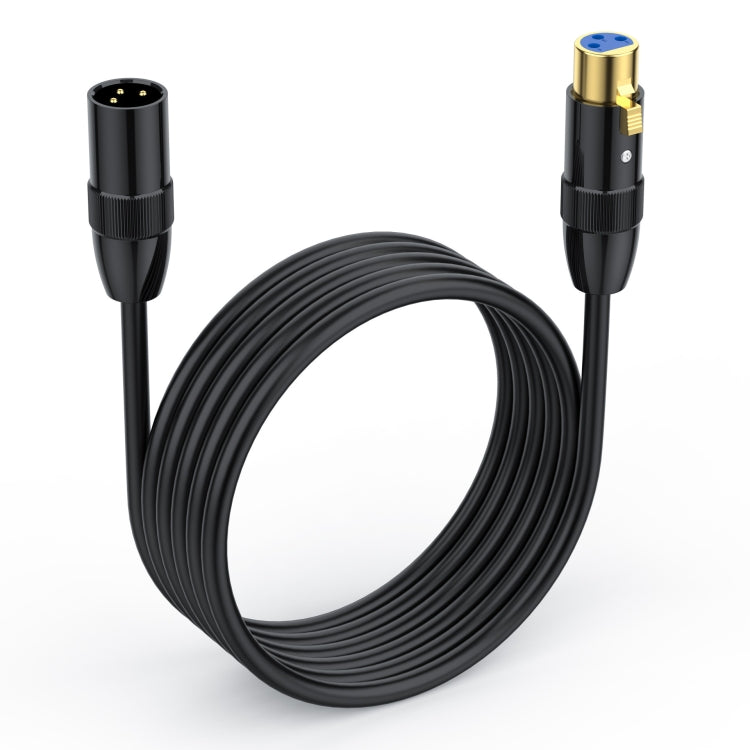 JUNSUNMAY XLR Male to Female Mic Cord 3 Pin Audio Cable Balanced Shielded Cable, Length:15m - Microphone Audio Cable & Connector by JUNSUNMAY | Online Shopping UK | buy2fix