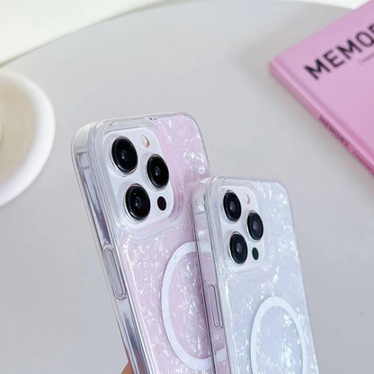 For iPhone 15 Pro Shell Texture MagSafe TPU Phone Case(Dazzling) - iPhone 15 Pro Cases by buy2fix | Online Shopping UK | buy2fix