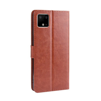 Retro Crazy Horse Texture Horizontal Flip Leather Case for Google Pixel 4XL, with Holder & Card Slots & Photo Frame(Brown) - Mobile Accessories by buy2fix | Online Shopping UK | buy2fix