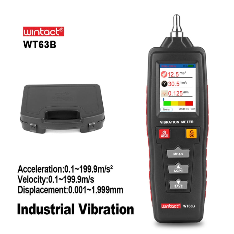 WINTACT WT63B Handheld Vibration Analyzer Digital Vibration Meter - Other Tester Tool by Wintact | Online Shopping UK | buy2fix