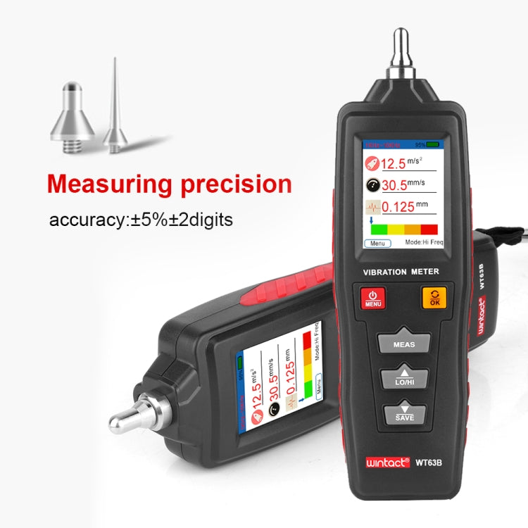 WINTACT WT63B Handheld Vibration Analyzer Digital Vibration Meter - Other Tester Tool by Wintact | Online Shopping UK | buy2fix