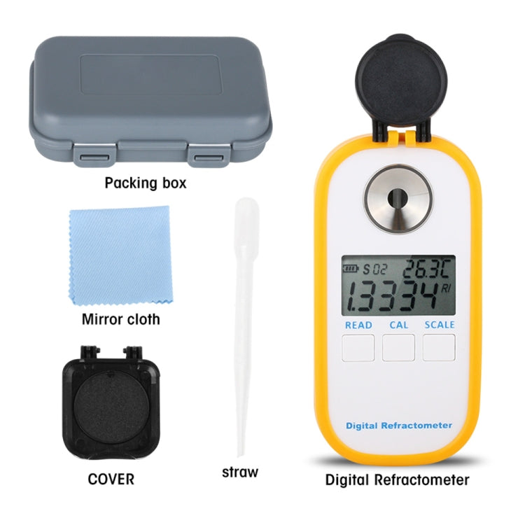 DR301 Digital Honey Refractometer Measuring Sugar Content Meter Range 090 Brix Refractometer Baume Honey Water Concentration Tool - Consumer Electronics by buy2fix | Online Shopping UK | buy2fix